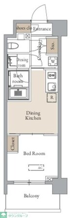 グランカーサ四谷の物件間取画像